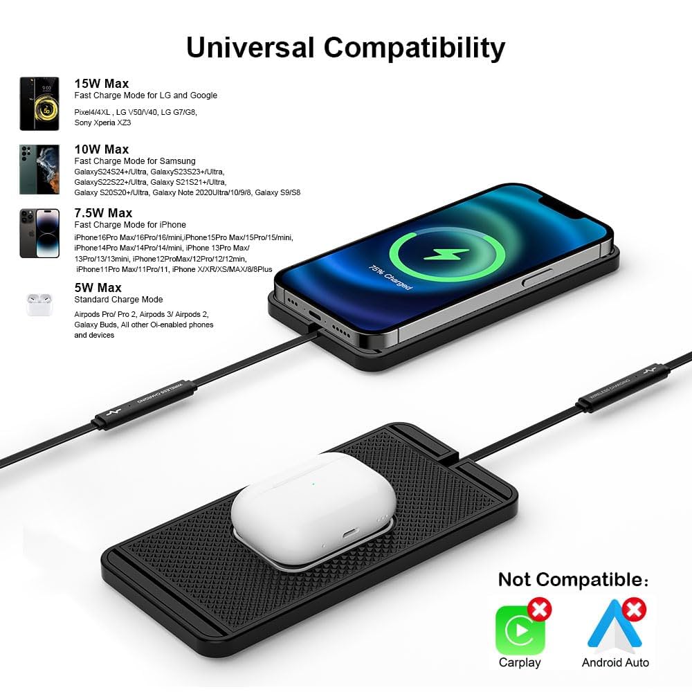 ★人気★【ADERERROR】★ADER Tetris wireless charging pa.d★ Amazon.com: Wireless Charging Pad for Car, REESTECQI 15W